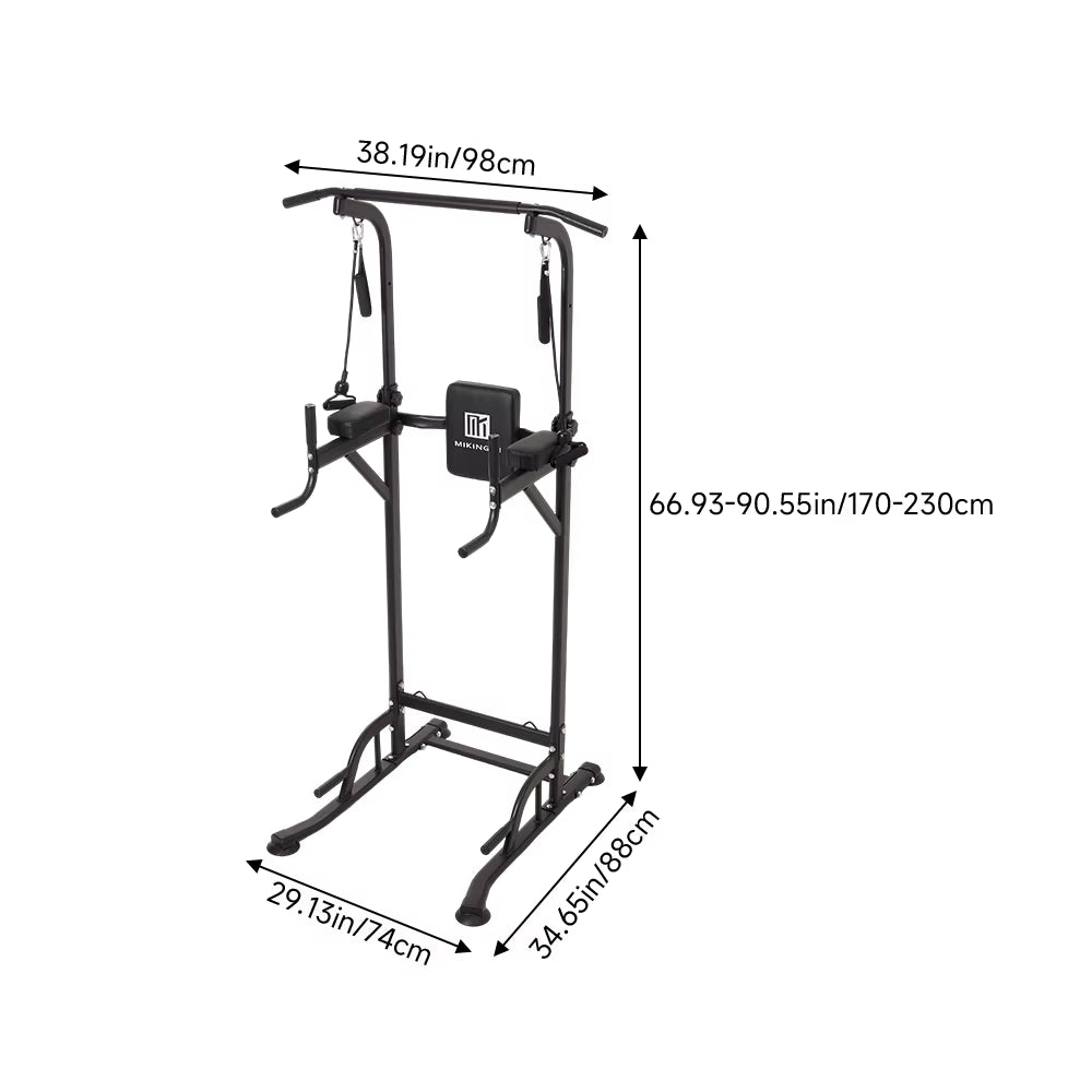 Power Tower with Dip Station and Pull-Up Bar